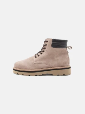 Botki sznurowane Pier One By Zalando beżowy