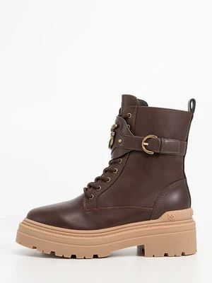 Botki sznurowane pinko