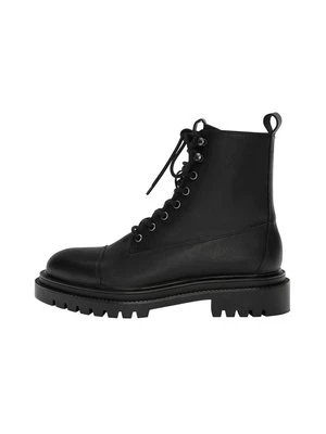 Botki sznurowane PULL&BEAR czarny