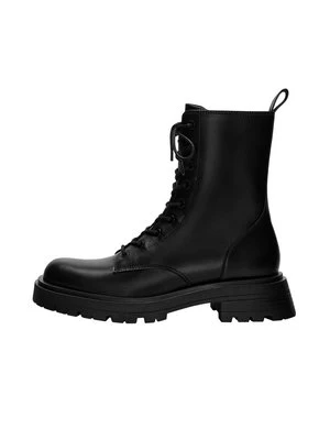 Botki sznurowane PULL&BEAR czarny