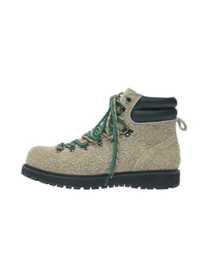 Botki sznurowane PULL&BEAR khaki