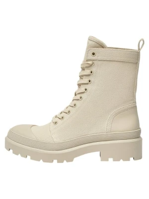 Botki sznurowane PULL&BEAR nude