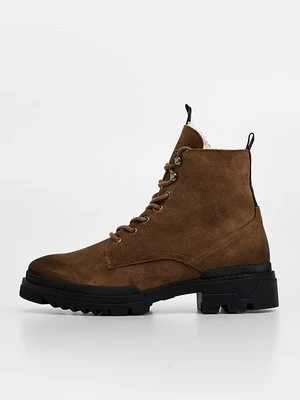 Botki sznurowane Steve Madden taupe