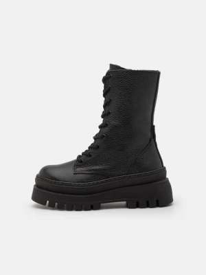 Botki sznurowane Steve Madden czarny