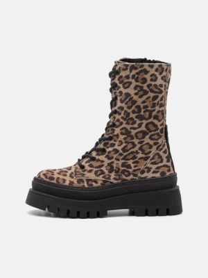 Botki sznurowane Steve Madden koniakowy