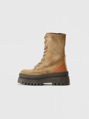 Botki sznurowane Steve Madden taupe
