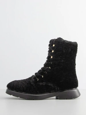 Botki sznurowane Stuart Weitzman czarny