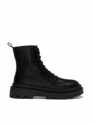 Botki sznurowane Superga czarny