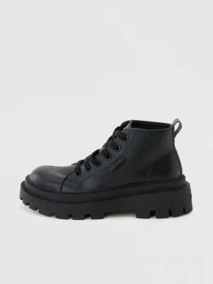 Botki sznurowane Superga czarny