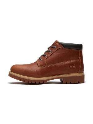 Botki sznurowane Timberland brązowy