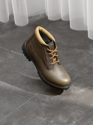 Botki sznurowane Timberland ciemnobrązowy