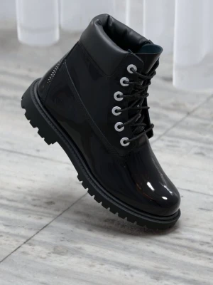 Botki sznurowane Timberland czarny