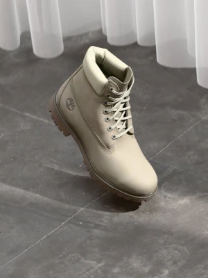 Botki sznurowane Timberland szary