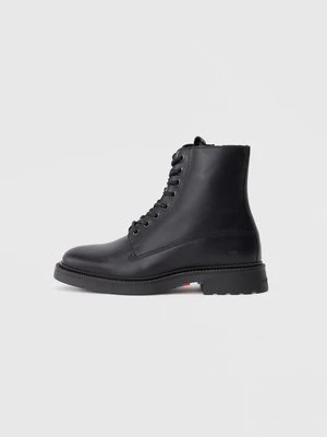 Botki sznurowane Tommy Hilfiger czarny