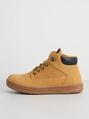 Botki sznurowane Tommy Hilfiger ochra