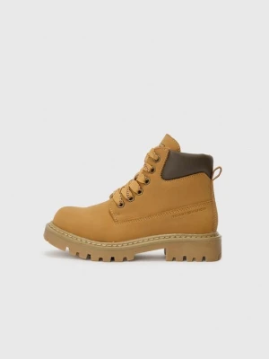 Botki sznurowane Tommy Hilfiger wielbłądzi