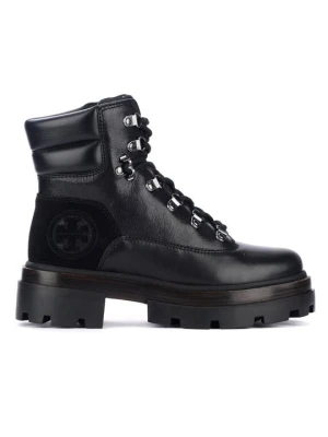 Botki sznurowane Tory Burch czarny