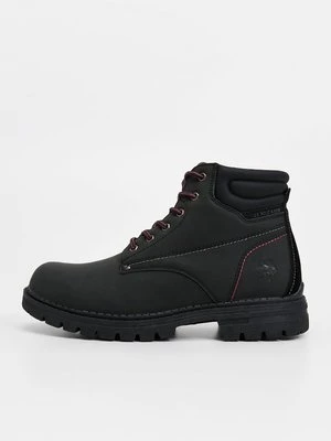 Botki sznurowane U.S. POLO ASSN. czarny