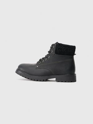 Botki sznurowane Wrangler czarny