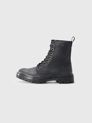 Botki sznurowane Wrangler czarny
