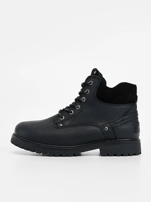 Botki sznurowane Wrangler czarny