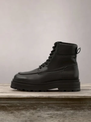 Botki sznurowane Zign By Zalando czarny