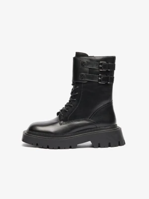 Botki sznurowane Zign By Zalando czarny