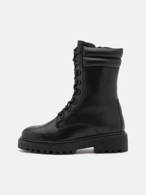 Botki sznurowane Zign By Zalando czarny