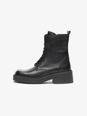 Botki sznurowane Zign By Zalando czarny