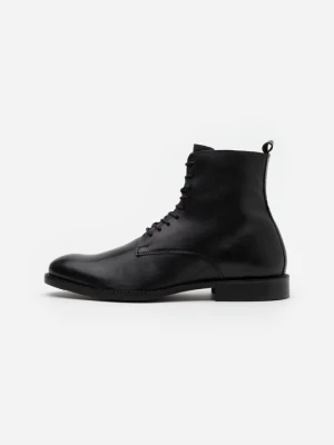 Botki sznurowane Zign By Zalando czarny
