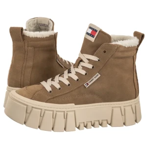 Botki Tjw Vulc Flatform Suede Wl Bronze Twist EN0EN02894 RBH (TH1403-a) Tommy Hilfiger