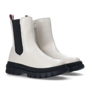 Botki Tommy Hilfiger Bootie Ivory T3A5-33058-1355101-101 beżowy
