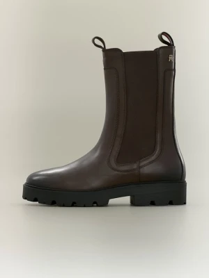 Botki Tommy Hilfiger brązowy