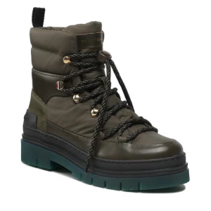 Botki Tommy Hilfiger Laced Outdoor Boot FW0FW06610 Zielony