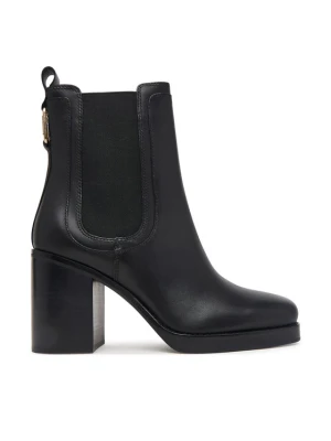 Botki Tommy Hilfiger Ltr Square Toe Heel Chelsea Boot FW0FW09555 Czarny