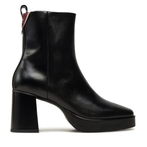 Botki Tommy Hilfiger Premium Leather High Heel Bootie FW0FW08100 Czarny