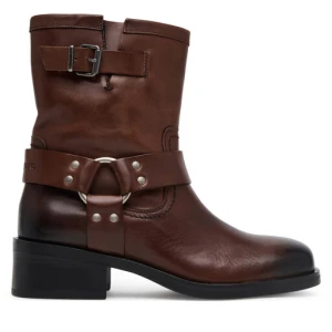 Botki Tommy Jeans Tjw Biker EN0EN02811 Brązowy