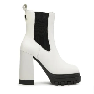 Botki Tommy Jeans Tjw High Heel Chelsea EN0EN02306 Biały