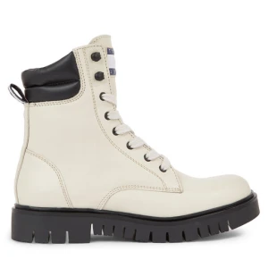 Botki Tommy Jeans Tjw Lace Up Boot EN0EN02314 Beżowy