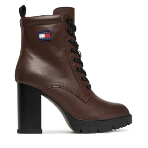 Botki Tommy Jeans Tjw Lace Up EN0EN02832 Brązowy