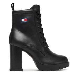 Botki Tommy Jeans Tjw Lace Up EN0EN02832 Czarny