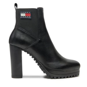 Botki Tommy Jeans Tjw New Ess High Heel Boot EN0EN02439 Czarny