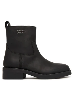 Botki Tommy Jeans Tjw Soft Sole Chelsea Boots Lth EN0EN03080 Czarny