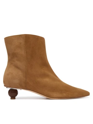 Botki Weekend Max Mara Wkacapanna 2625796014 Brązowy