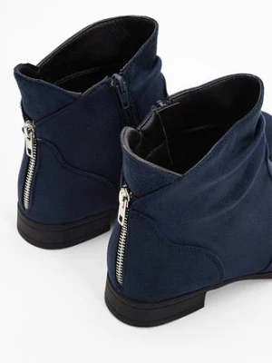 Botki z marszczeniem bonprix