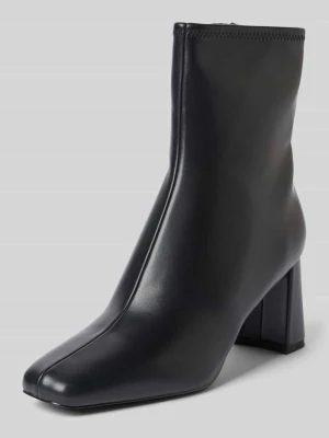 Botki z materiał skóropodobny model 'Hurst' Steve Madden Czarny