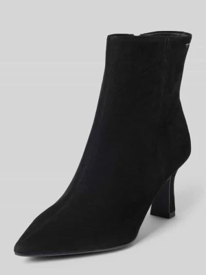 Botki z naturalnej skóry bydlęcej Tamaris Czarny