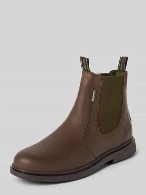 Botki z prawdziwej skóry Barbour Ciemnobrązowy