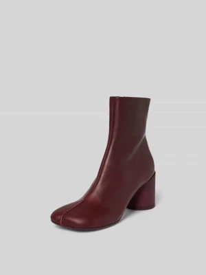 Botki z zamkiem błyskawicznym MM6 Maison Margiela Średniobrązowy