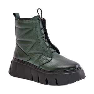 Botki Zazoo 60472 Dark Green zielone